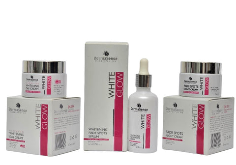 DermaSense - White Glow Fade Spots Serum + Night + Day Collection